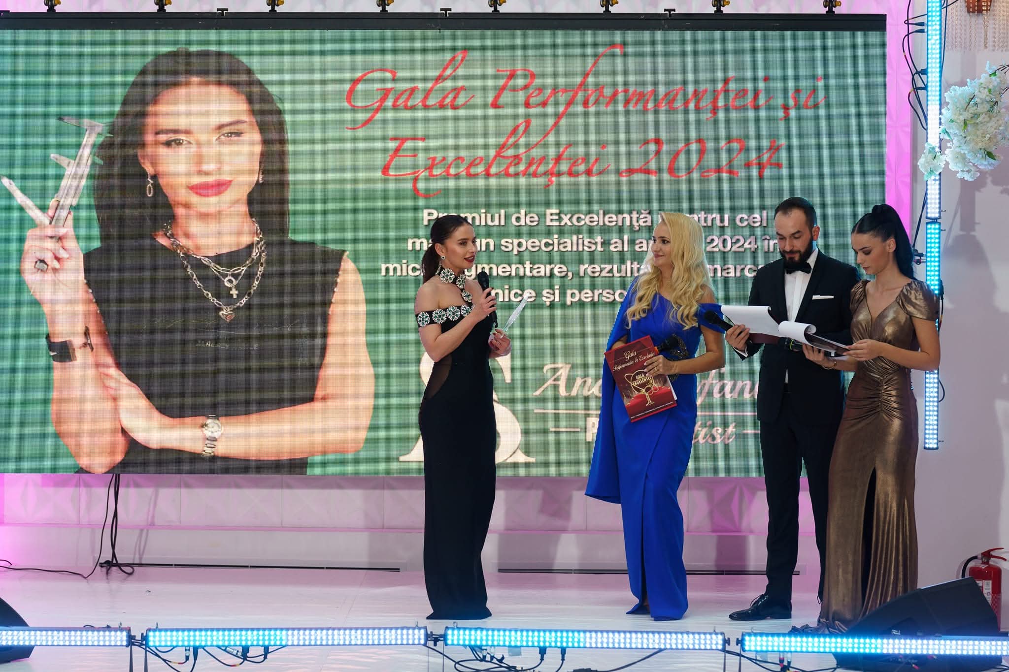 Anca Stefania la Gala Performanței și Excelenței 2024, Brăila